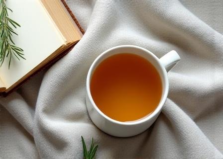 Herbal tea ceremony for morning clarity